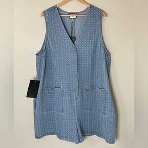 Tuckernuck texture denim romper